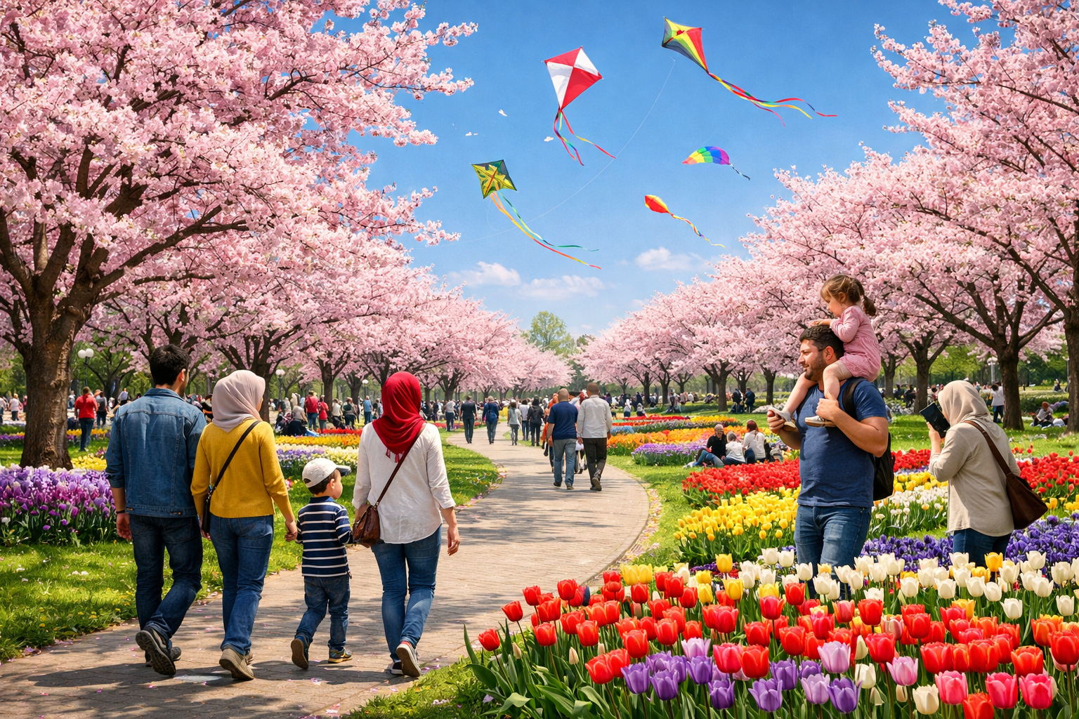 Ilkbahar mevsiminde acik hava etkinligi