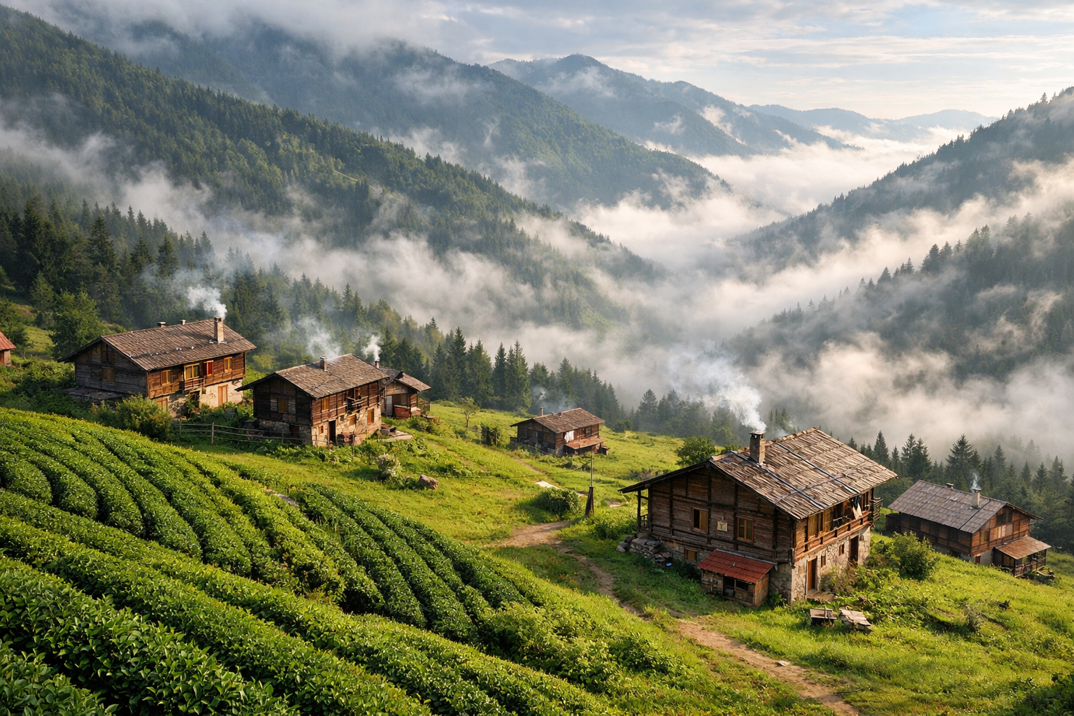 Karadeniz yaylalarinda geleneksel festival ortami