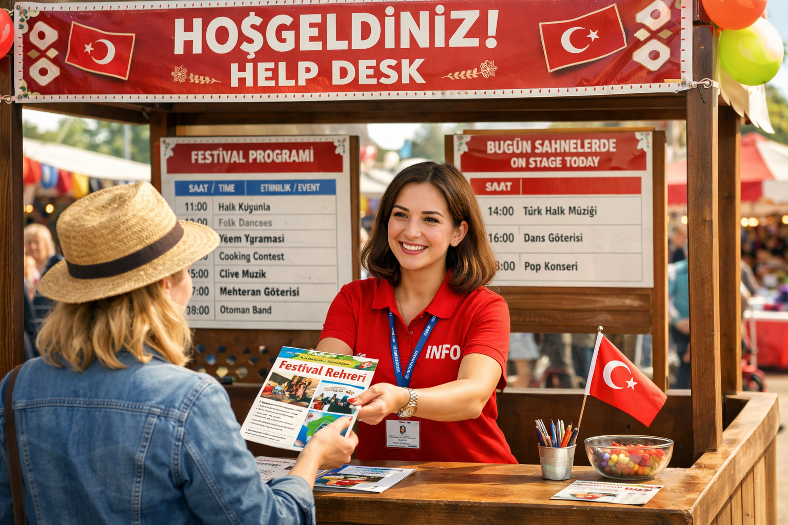 Ziyaretcilere yardim ve bilgilendirme